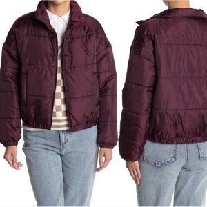 🆕 ABOUND Plum maroon puffer coat size large